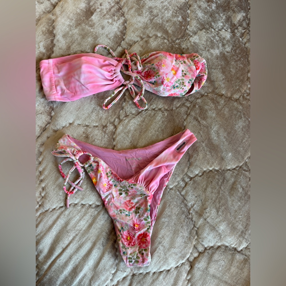 Blackbough Pink Floral Bikini Set Small